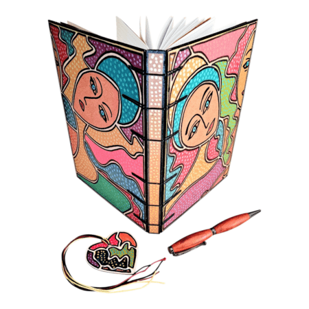 Carnet ANAÏS - carnet artisanal A5, pièce unique.