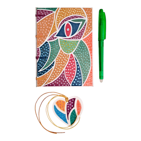 Carnet IRIS - carnet artisanal A6, pièce unique.