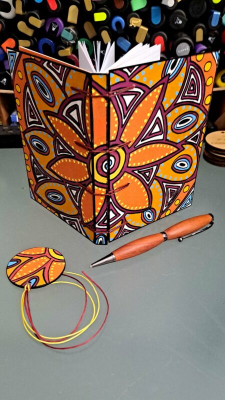 Carnet ZODIAQUE,  carnet artisanal A6, pièce unique.